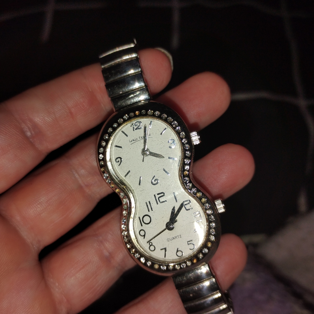 Elegant Silver and Black Women's Watch